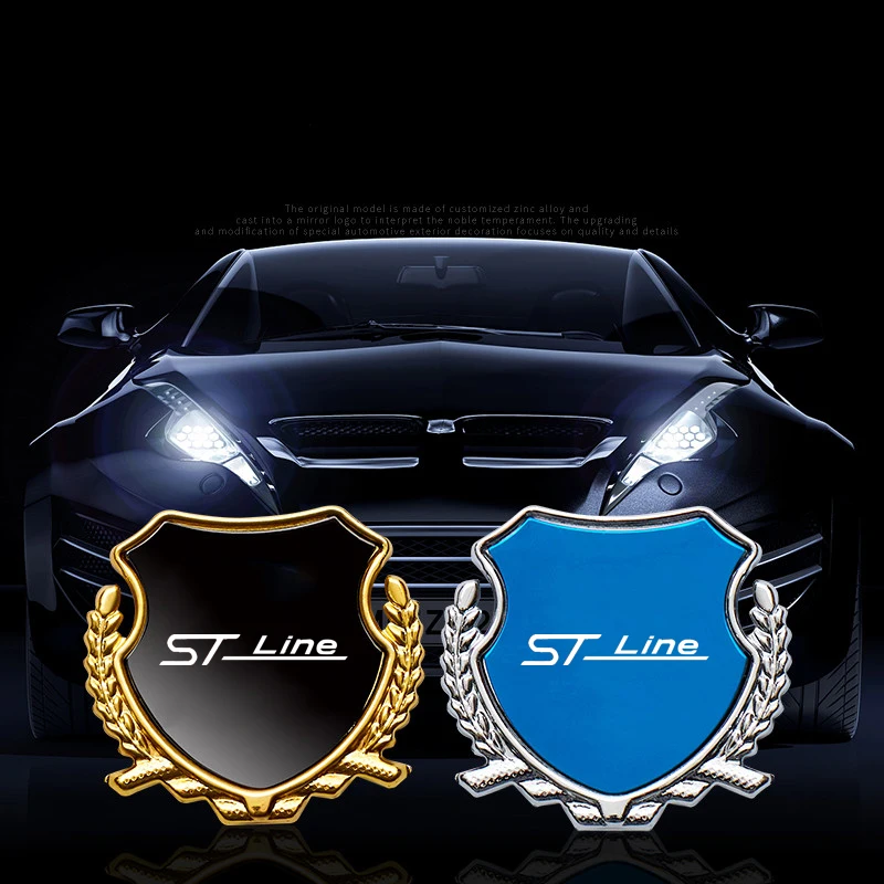 1 PCS Car Side Fender Sticker Windows Sticker Metal Label Sticker for