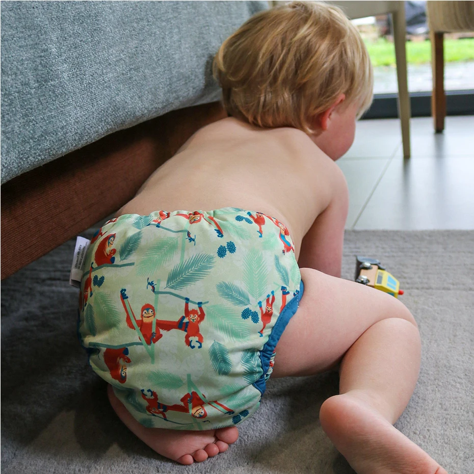 Close Pop-in Waterproof Popper Double Gusset Reusable Nappy Cover Designed for Flat and Fitted Nappies Unisex