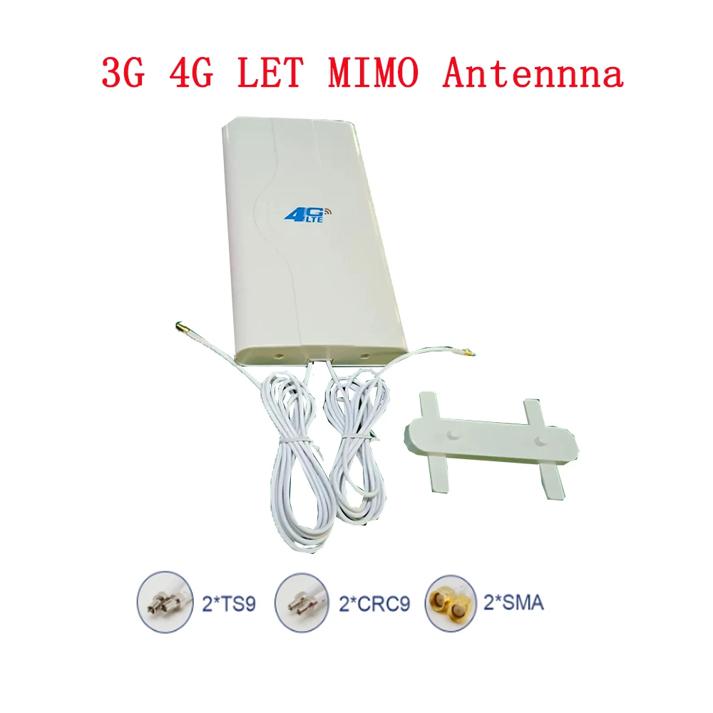

700~2600mhz 88dbi SMA / CRC9 / TS9 Male Connector 2g 3g 4g Mimo Panel Antenna for mobile signal booster,Router and car antenna