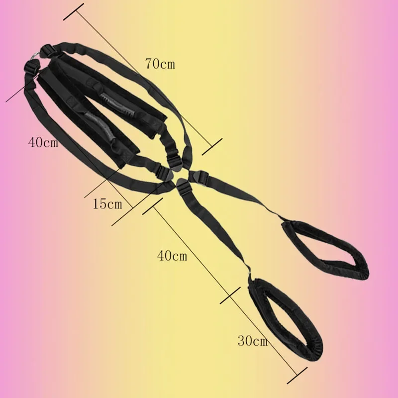 Sex Body Swing Furniture Bondage Restraints Erotic Postural Assistance Strap Combination Belt Double Shoulder Swing Adult Games