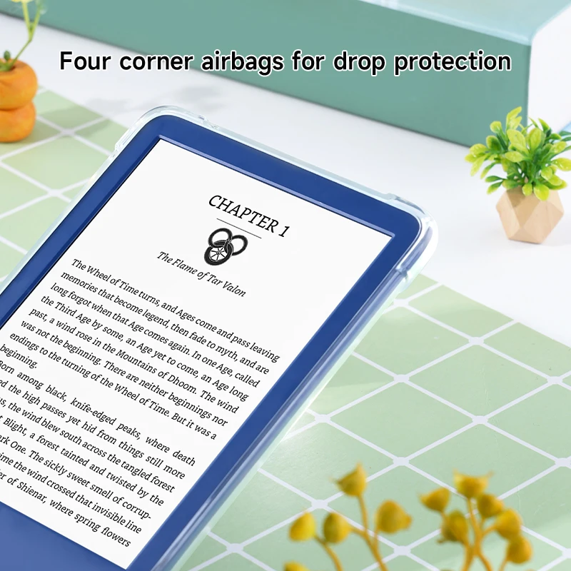 Charming Transparent Soft Case for E-Readers, 6/6.8 Inches, Protective Cover