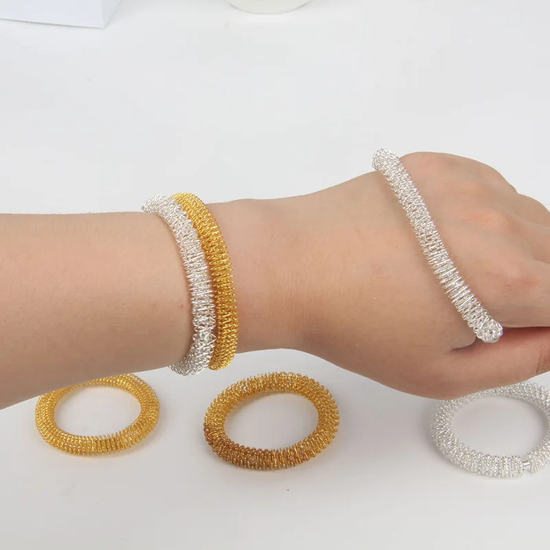 Fidget Toy 3pcs Acupressure Finger Rings Spiky Sensory Finger Rings Set For Teens Adults Stress Reducer Massager