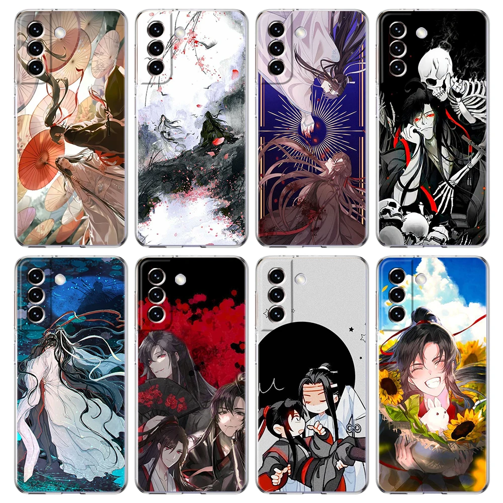 

Mo Dao Zu Shi MDZS Phone Case for Samsung Galaxy S23 S20 FE S22 S21 Ultra M21 M22 M32 S10 S10E S9 S8 Plus 5G Transparent Shell