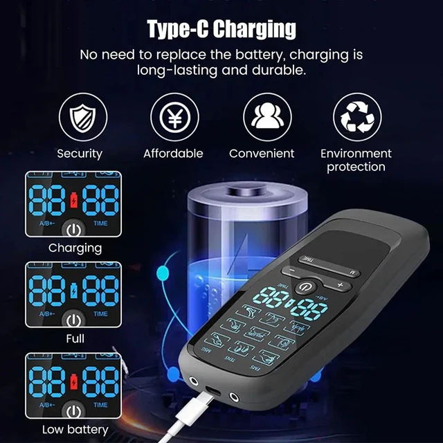Electric Muscle Stimulator TENS Physiotherapy Acupuncture Body Massage Slimming Machine - Relief Massager for Fitness 3
