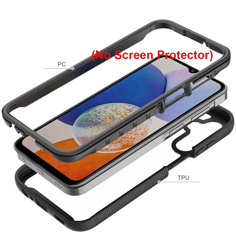 Hybrid Rugged Armor Shockproof Phone Case with TPU Plastic Back Cover