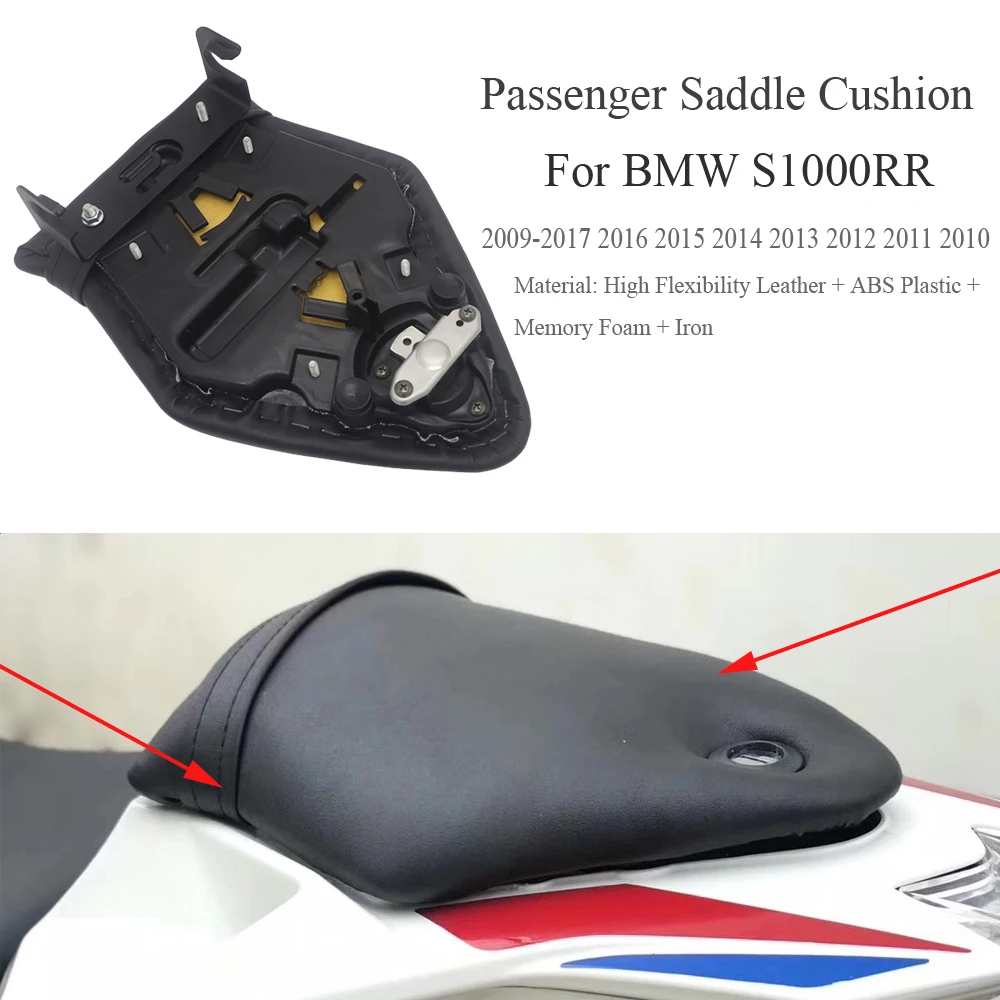 Motorcycle Rear Passenger Seat Cushion Cushion For Bmw S1000RR S 1000 RR S1000 RR 2009-2017 2016 Saddle Rear Back Bracket Key
