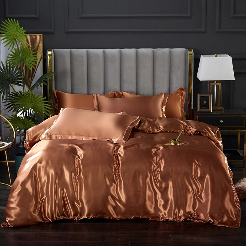 Rayon Bedding Sets Luxury Satin Bedding 