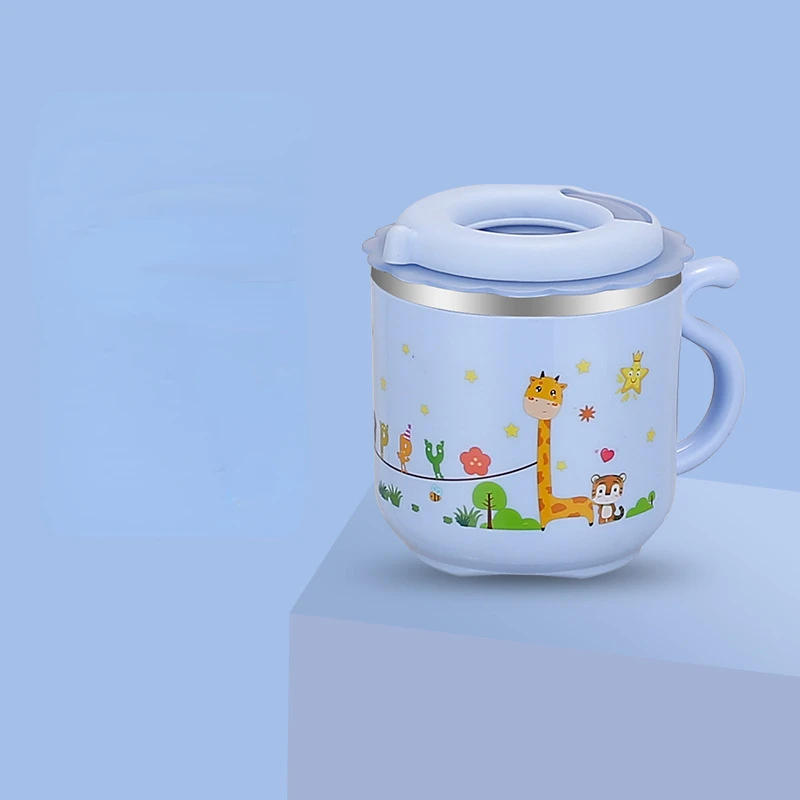 270ML Kids Water Sippy Cup Creative Cartoon Baby Feeding Cup with Straws Leakproof Water Bottle Portable Children's Cups water bottle drinking cup water cup feeding cup