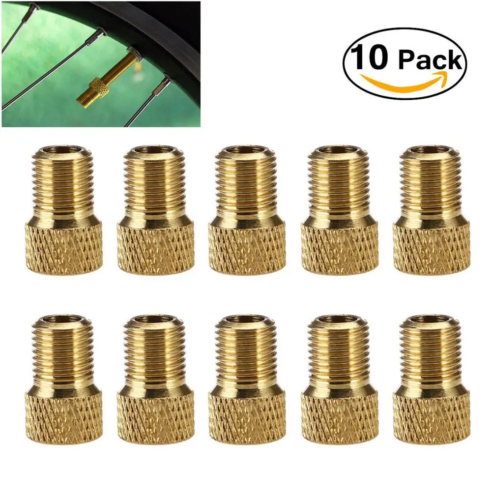 Bicycle Valve Adapter 10Pcs/set French to American Bike Bicycle Pump Tube Converter