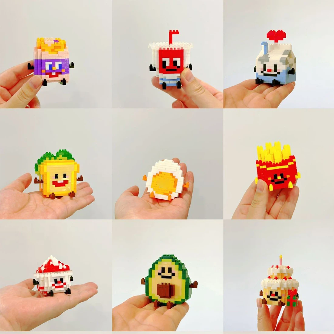 ABS Mini Building Blocks Food Series Puzzle Toy for Kids
