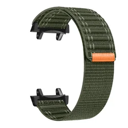 Durable Nylon Sports Watch Strap - Adjustable Replacement Wristband (Army green)