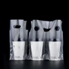 Milk Tea Takeaway Packaging Bag Beverages Coffee Single Cup Double Cup Bag Disposable Transparent Plastic Portable Packaging Bag 1