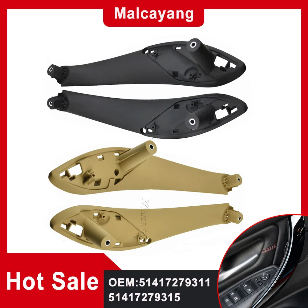 Copertura Del Rivestimento Della Maniglia Del Pannello Delle Porte Interne Dell'Auto 51417279311 Beige/Nero Per Bmw Serie 3 F30 316D 318D F31 320I 325