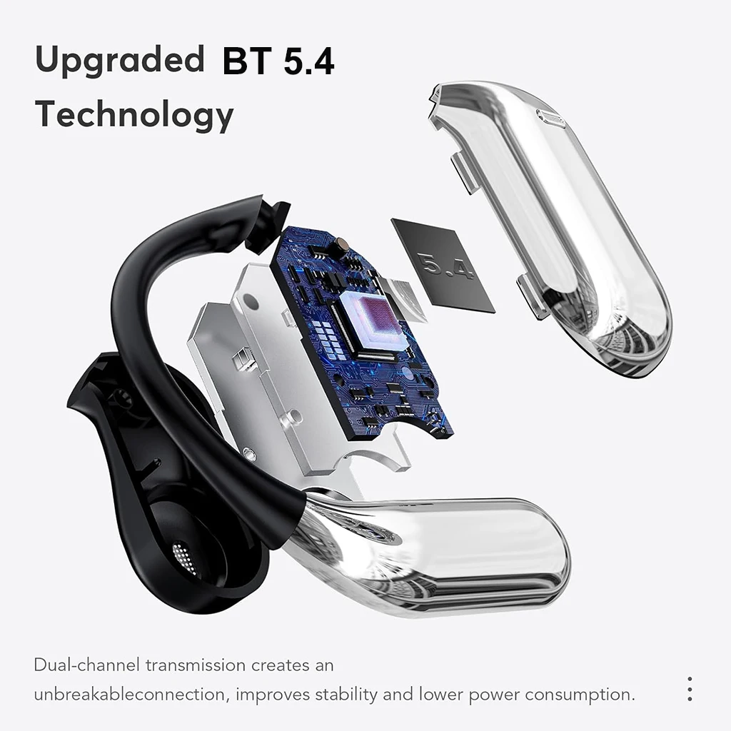 Wireless Earbuds with Ear Hooks for Sports and Fitness