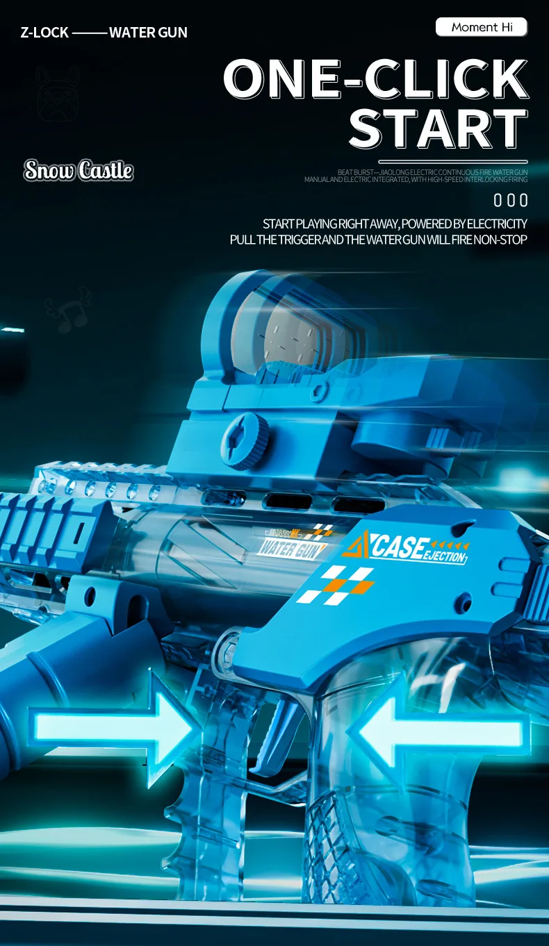 Electric Dragon Water Gun Automatic Squirt Blaster For Kids_voghion.com