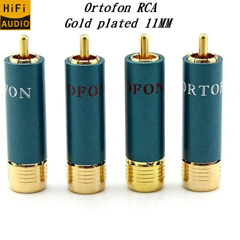 4 teile/los Vergoldete HIFI Audio RCA Stecker Adapter Hallo-End Ortofon Referenz 8NX RCA Anschlüsse