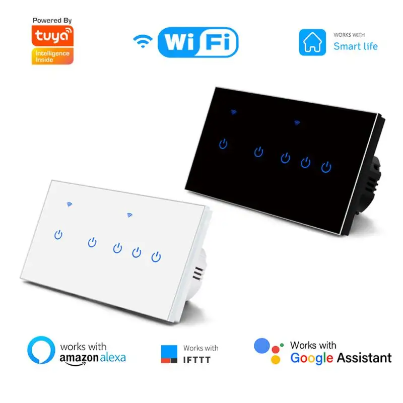 

Умный выключатель Tuya с поддержкой Wi-Fi и сенсорным управлением