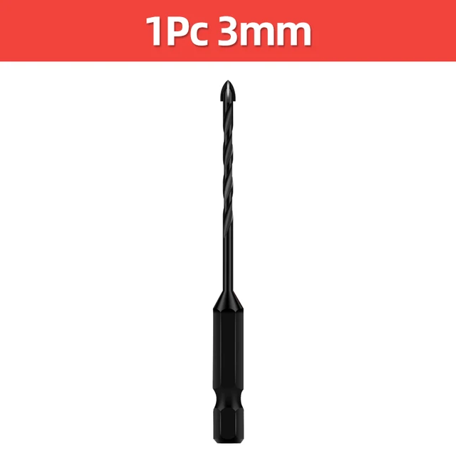 Punta in metallo duro per gres porcellanato 4x75 mm