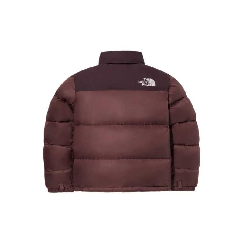 THE NORTH FACE Serie 1996 Chaquetas deportivas informales con cuello alto a prueba de viento y almacenables para hombres y mujeres Beige