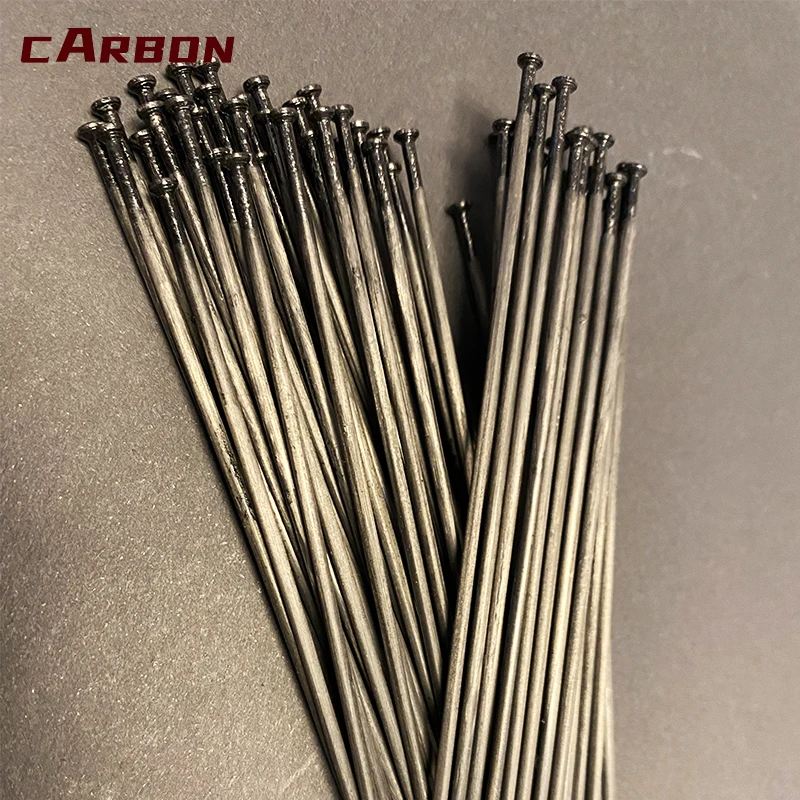 Carbon spokes cycling spokes lightest 1.8g thin flat 52pcs