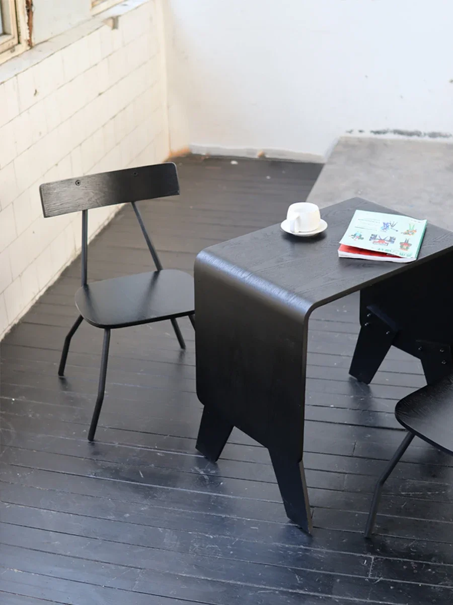 Commercial dining and chair negotiation area table and chair combination industrial style minimalist reception dessert shop milk
