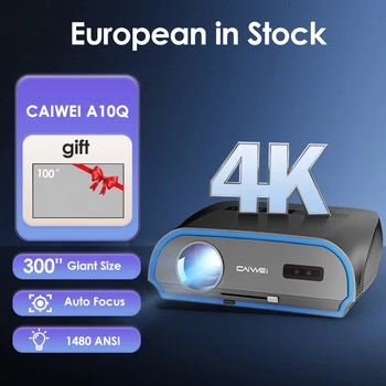 CAIWEI 4k 15000 Lumens Full HD Projector with Laser Experience Home Theater Cinema Outdoor Movie Projectors for Smartphone 1