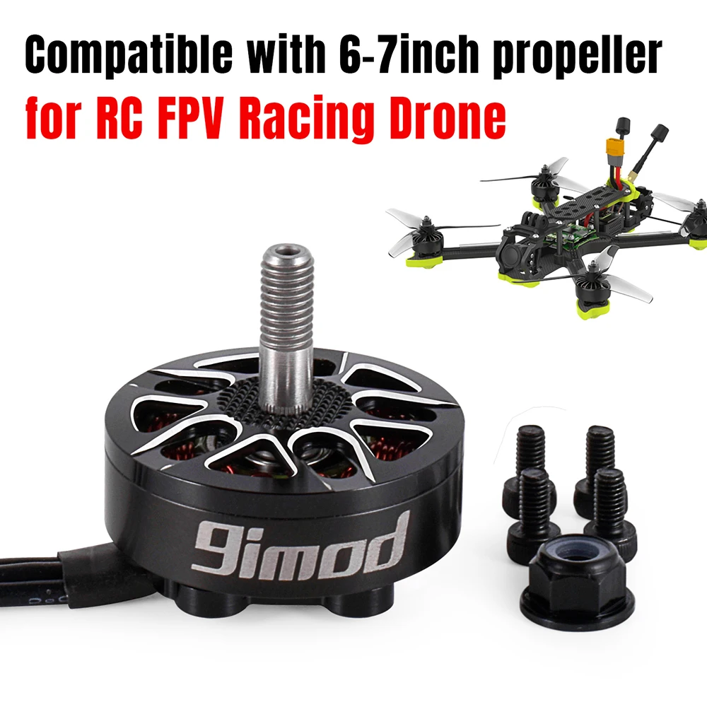 Sb751e6f6f8a242159d6e0718ddc4a316s 9IMOD Brushless Motor X2807 X2812 900KV/1115KV/1300/1500/1700KV 2-6S 4mm Bearing Shaft Motor for RC FPV Racing Drone Multicopter