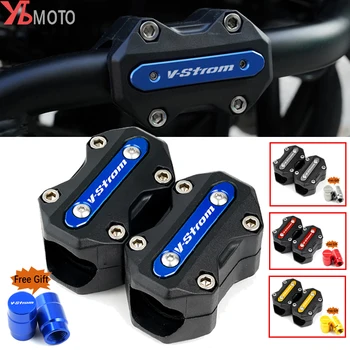 V strom 650 dl 크래시 바 엔진 범퍼 보호 블록, 스즈키 Vstrom 650 1000 v-strom 1050 xt DL650 DL1000 dl250 vstrom650