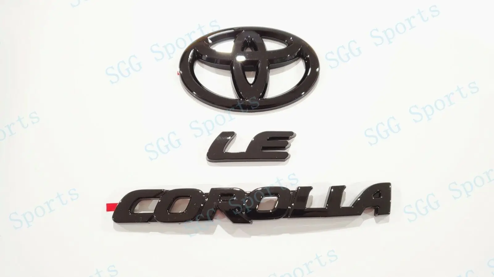 Toyota COROLLA 2020-2024 SEDAN XSE LE Lcar accessoirr PT948-02200-02 용 새 광택 블랙 오버레이 엠블럼