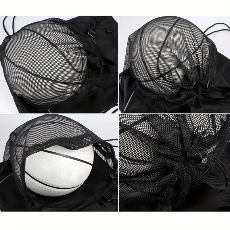 Sports Ball Storage Bag Sports Ball Bag Portable Drawstring Basketball Backpack Mesh Bag Football Soccer Volleyball Ball Storage Bags Outdoor Sports Traveling Gym Yoga
