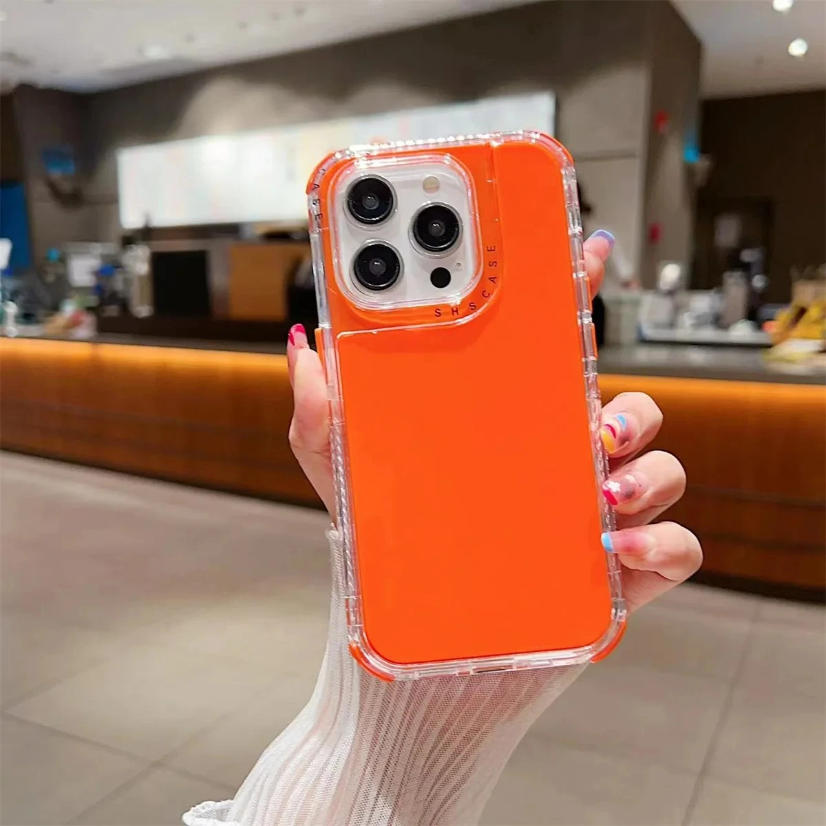 Funda protectora de color sólido de grado militar 3 en 1 para iPhone 16, 15, 14, 13, 12, 11 Pro Max, MINI 6, SE, 7, 8 PLUS, XR, XS Max