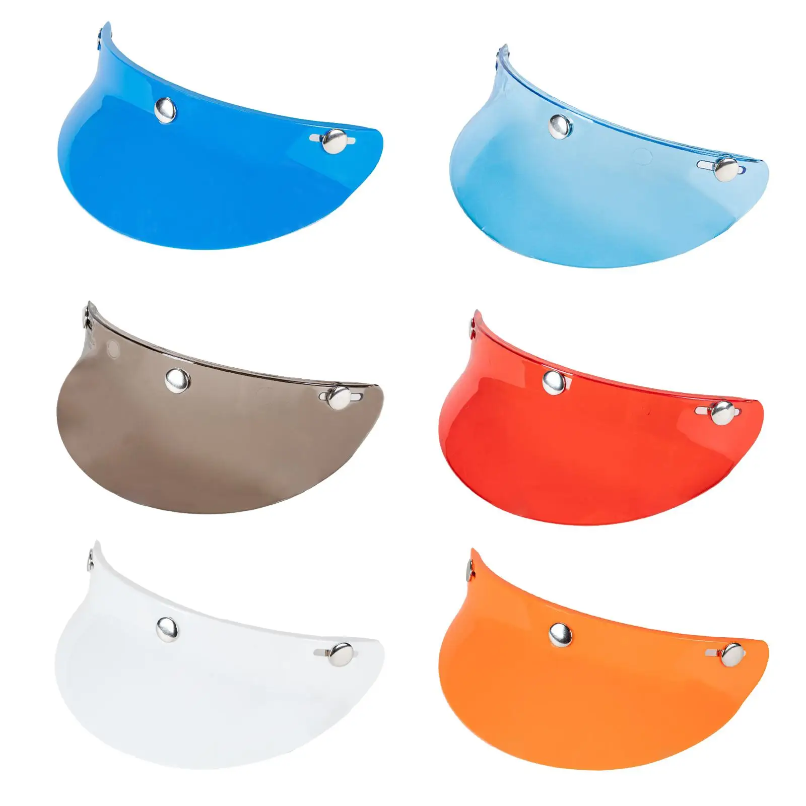 

Vintage 3-Snap Helmet Visor Peak Open Face Protector