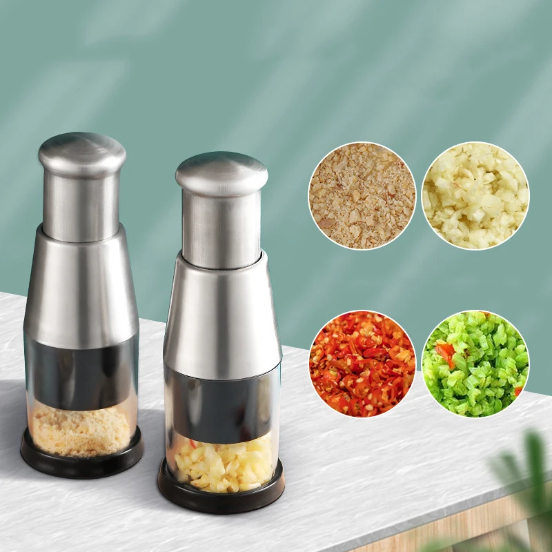 Garlic Crusher Handheld Stainless Steel Press Onion Chopper Manual  Multifunctional Cutter Vegetable Shredder Kitchen Accessories - AliExpress