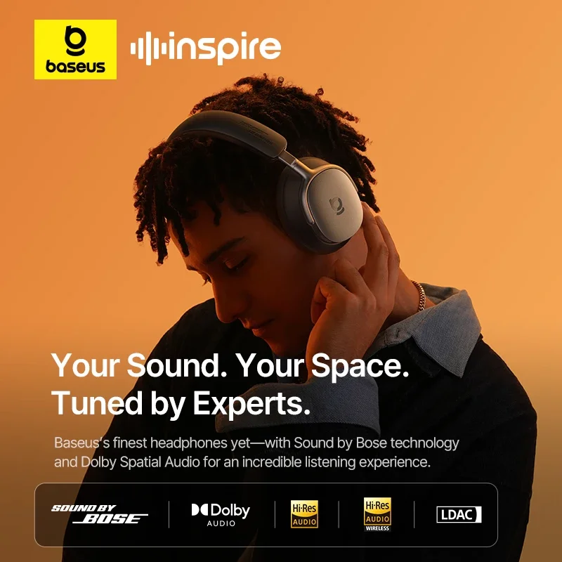 Baseus Inspire XH1 Sound by Bose ANC Wireless Headphone Bluetooth