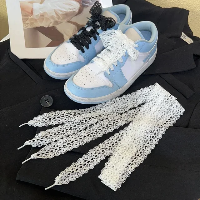 AOYEGIC 6 Paia Di Lacci Per Scarpe,lacci Per Scarpe A Nastro Largo,nastro Di Seta Di Ricambio,lacci Piatti,lacci Per Scarpe,per Scarpe Da Ginnastica,scarpe Da Ginnastica(6 Colori, 20 Mm - Foto 2