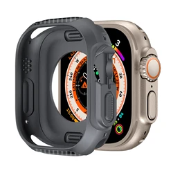 Apple Watch Ultra 49mm Protective Silicone Bumper Case for 49mm series Ultra (Carbon 3)