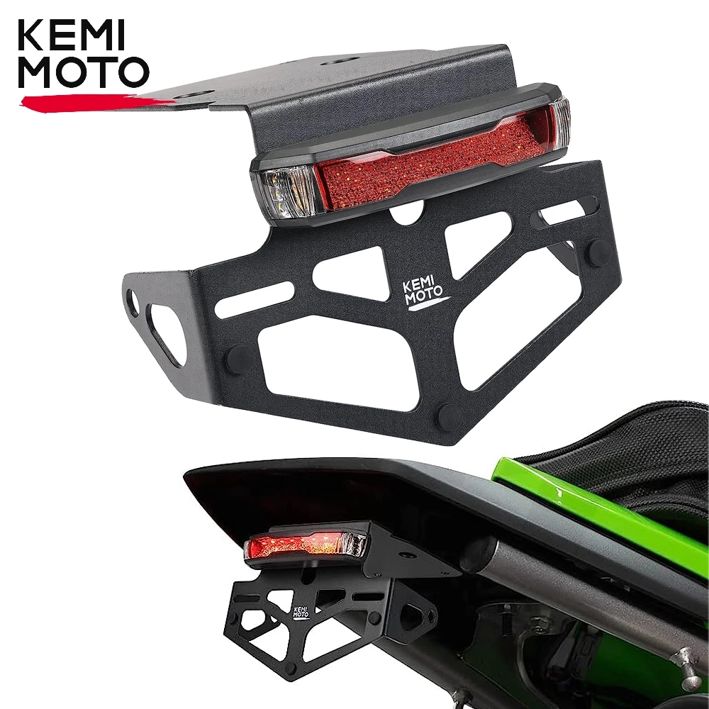 KLX300202120222023LicensePlateHolderFenderEliminatorWithLED