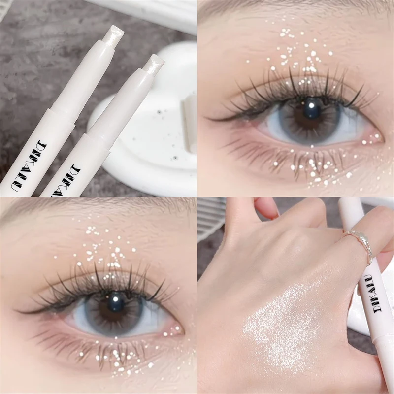 Waterproof Eyeshadow Stick Long Lasting Glittering Highlighter Pen_voghion.com