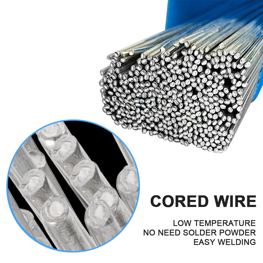 Welding Rods 20PCS Low Temperature Easy Melt Aluminum Universal Silver Cored Wire 1.6mm No Need Solder Powder
