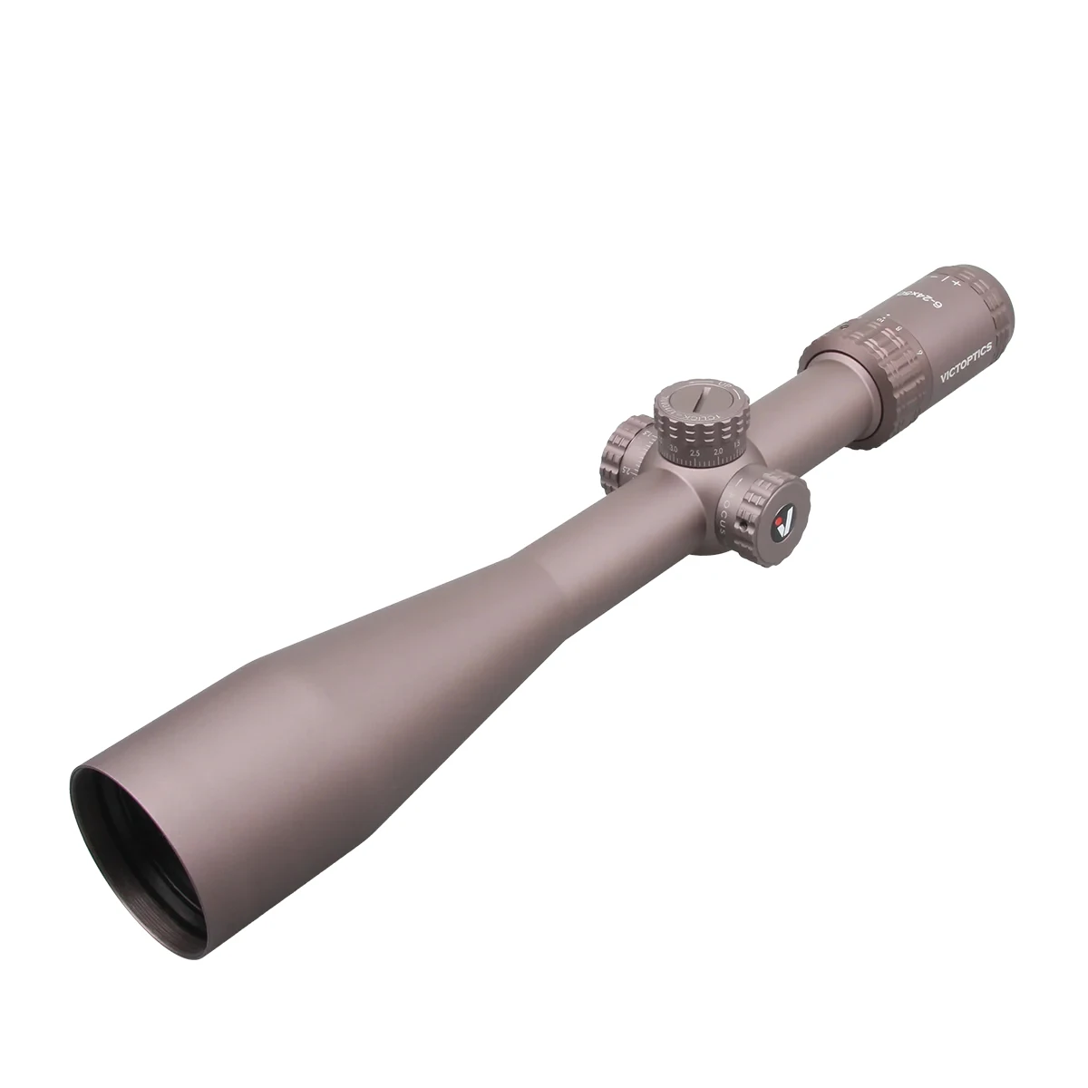 Victoptics S4 6-24x50 FFP SFP FDE MDL Riflescope Hunting Tactical Edge-to-Edge Image Turret Lock Feature Long Eye Relief
