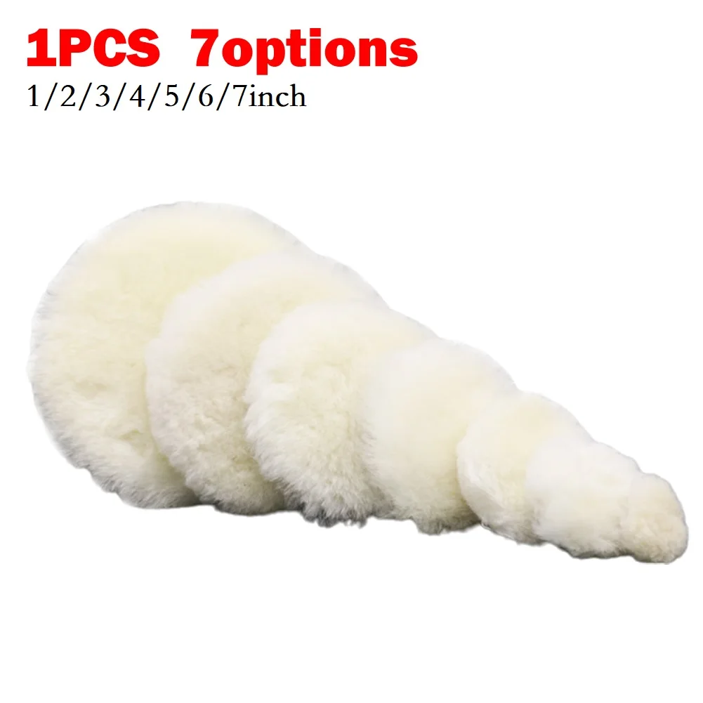 Pumixiy Disques Polissage Laine Naturelle 20,3 Cm - Tampons Polissage Voiture Coupe Lourde