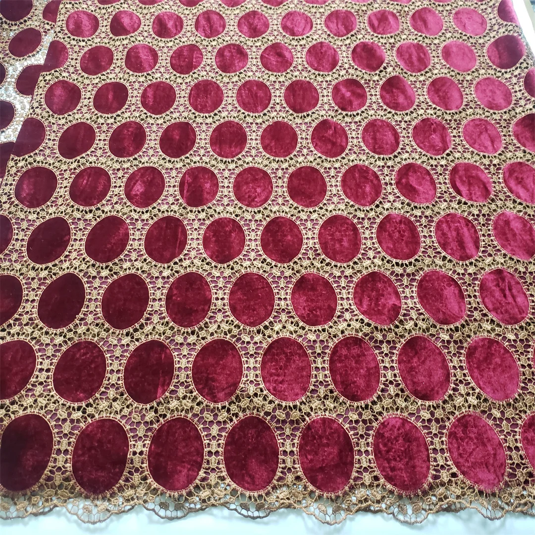 Soft Embroidered Velvet lace fabric For Party Evening Dress U_Ge5898 U_GE5338 lace trim fabric