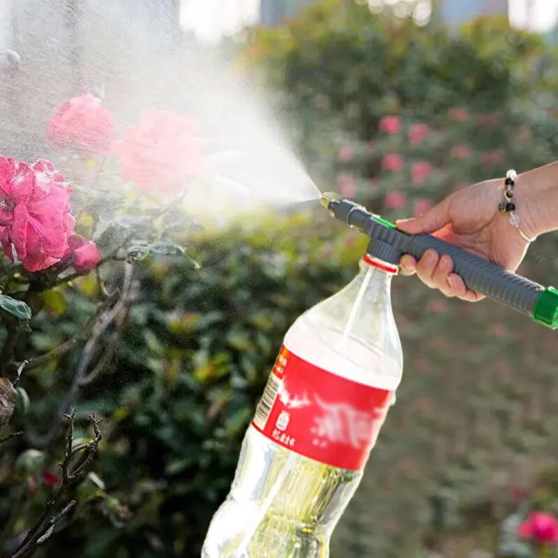 Gardening Watering Sprayer Beverage Bottle Watering Can High Pressure Small Manual Pressure Adjustable Spray Head 1