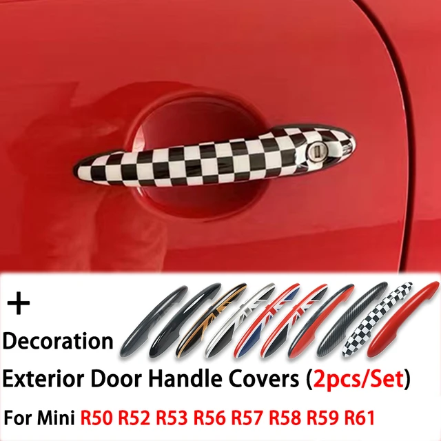 Schwarz Flagge Tür Griff Abdeckung Für MINI Cooper S JCW Clubman F54 F55  F60 Countryman Außen Auto Styling Dekoration Zubehör - AliExpress