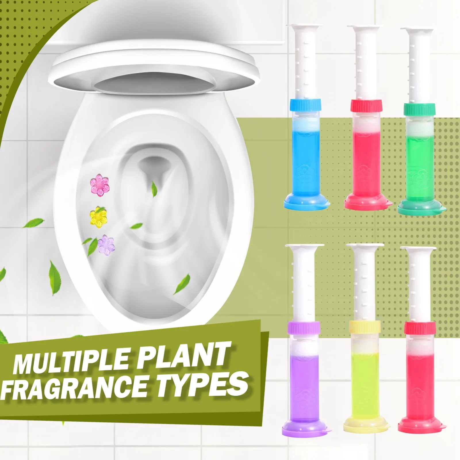 Toilet Gel Toilet Bowl Gel Stamp 6 Kinds Of Scent Cleaner Stamp Kit Air Freshener Flower Fragrance Cleaner