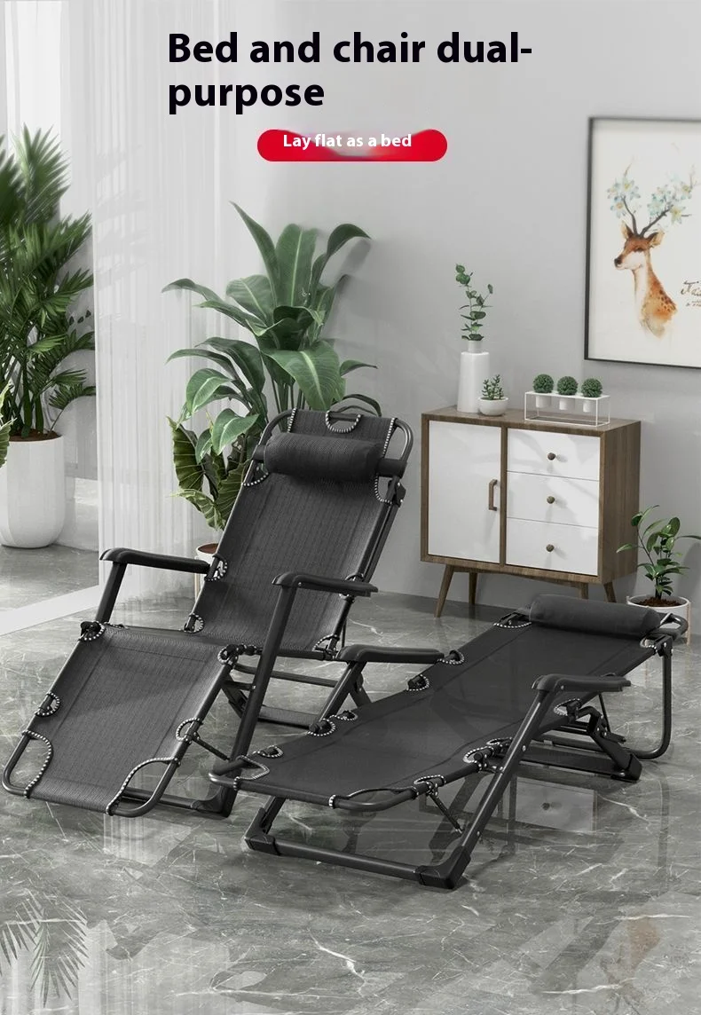 GIANXI Outdoor Recliner - Padded Folding Lounge Chair with Phone Stand