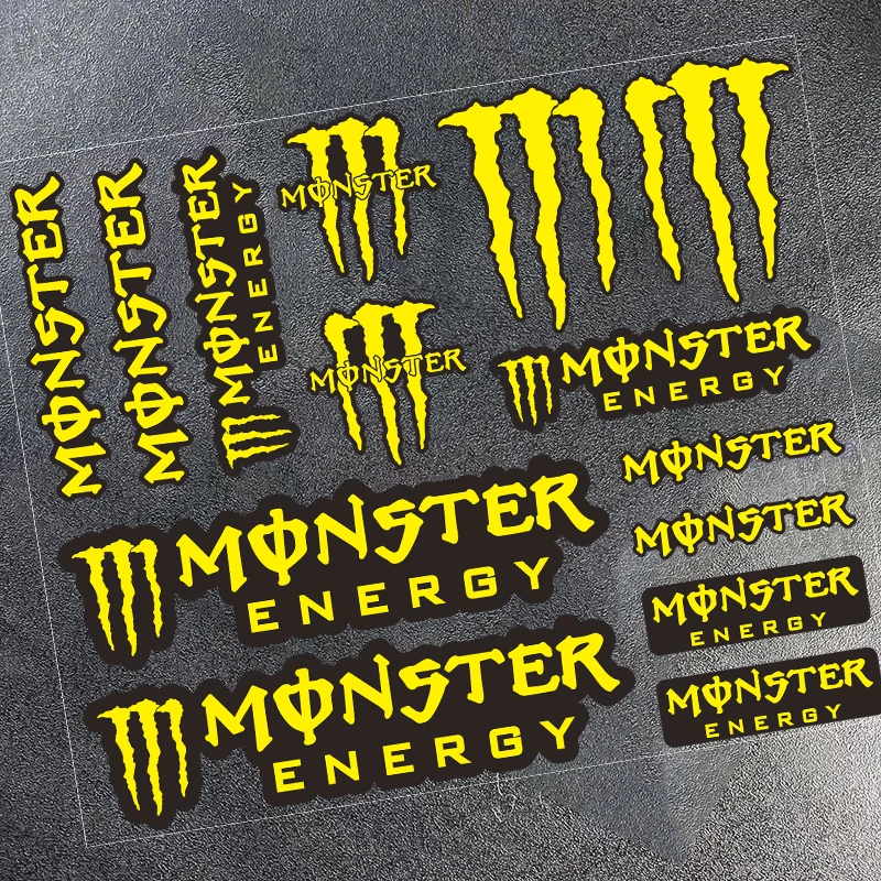 PonziRacing - Scooter et Moto 50cc > Esthétique > Adhésifs > Énergie de  monstre > 6253. AUTOCOLLANT MONSTER ENERGY 4PZ STANDAR 12X9,5 CM