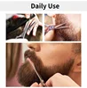 Facial Hair Scissors Rounded Pro Stainless Steel Mustache Nose Hair Beard Eyebrows Eyelashes Trimming Multifunctional Clippers 4