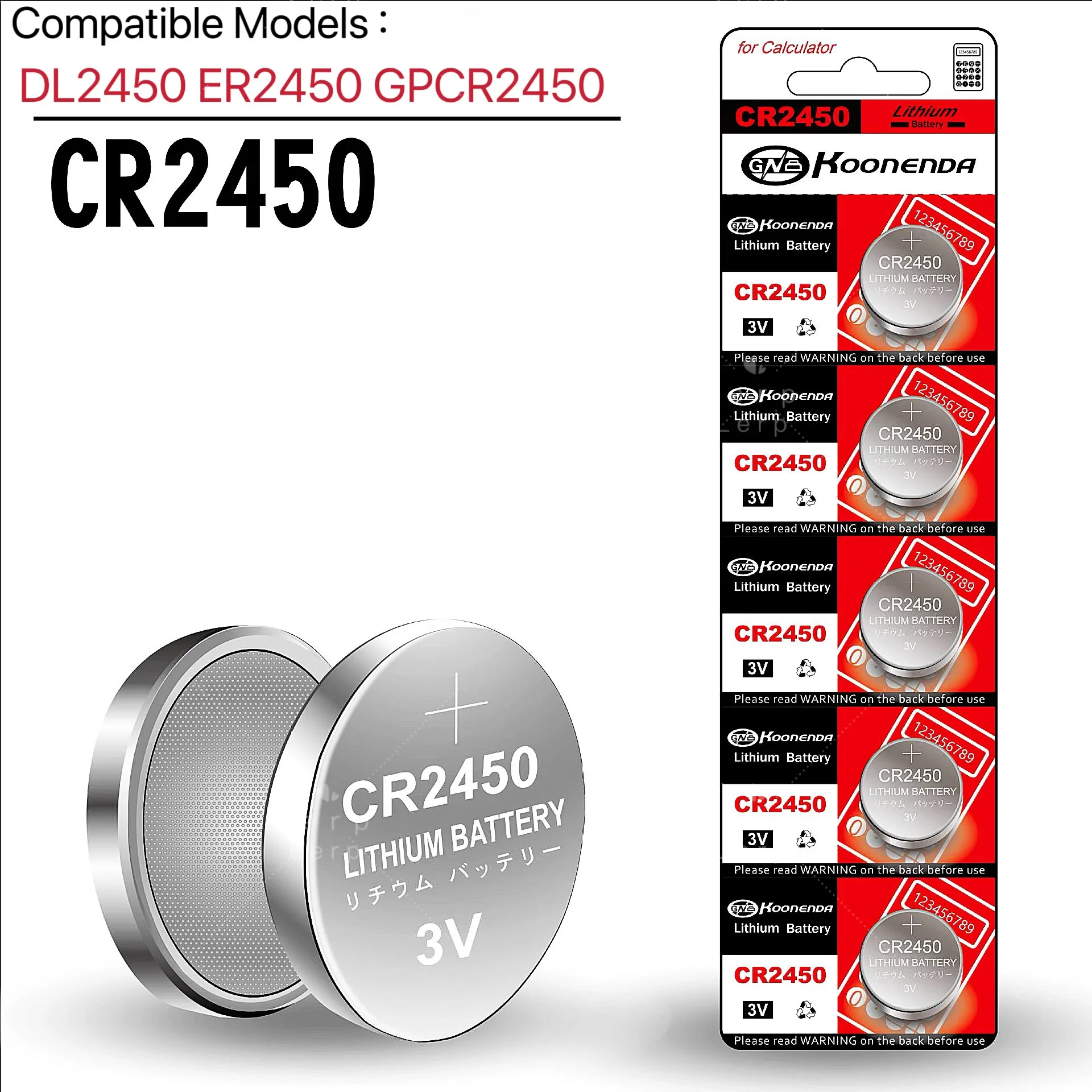 

CR2450 кнопочный аккумулятор 3V Щелочная батарейка-кнопка, автомобильный пульт дистанционного управления