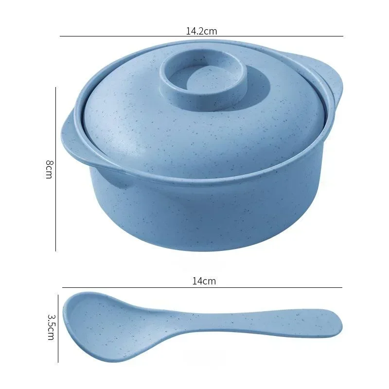 Multi-Use Instant Noodle and Soup Bowl with Lid for Students & Restaurants